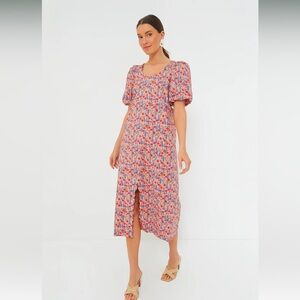 Tuckernuck HYACINTH HOUSE
Red Poppy Floral Scalloped Serena Midi Dress